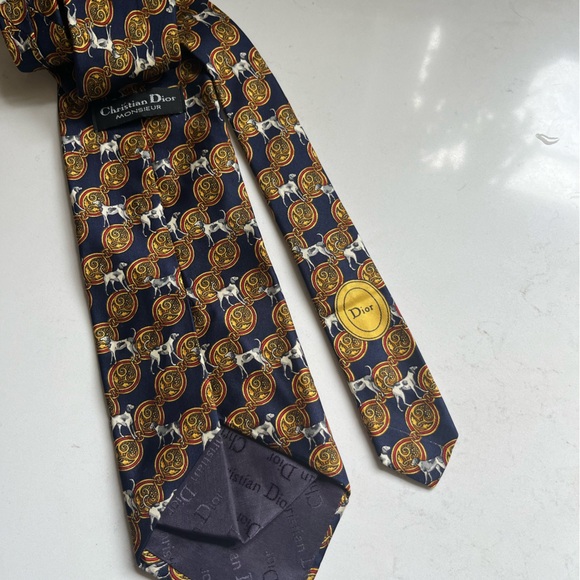 DIOR silk neck tie - Picture 4 of 5
